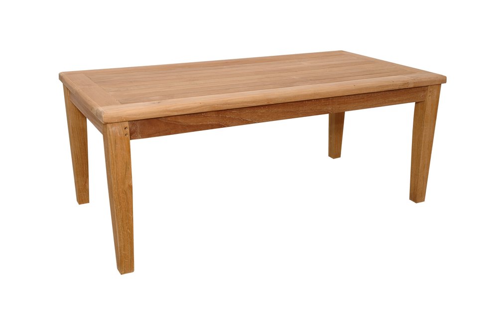 47" Natural Solid Wood Outdoor Patio Coffee Table