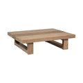 33" Natural Solid Wood Outdoor Patio Coffee Table