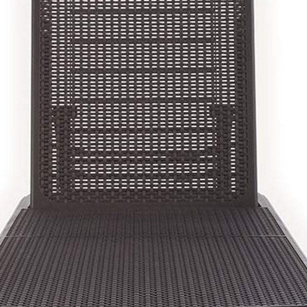 75" Brown Heavy-Duty Plastic Outdoor Patio Stacking Chaise Lounge - Outdoor Patio Chair