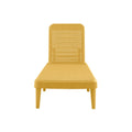 75" Gold Heavy-Duty Plastic Outdoor Patio Stacking Chaise Lounge - Outdoor Patio Chair