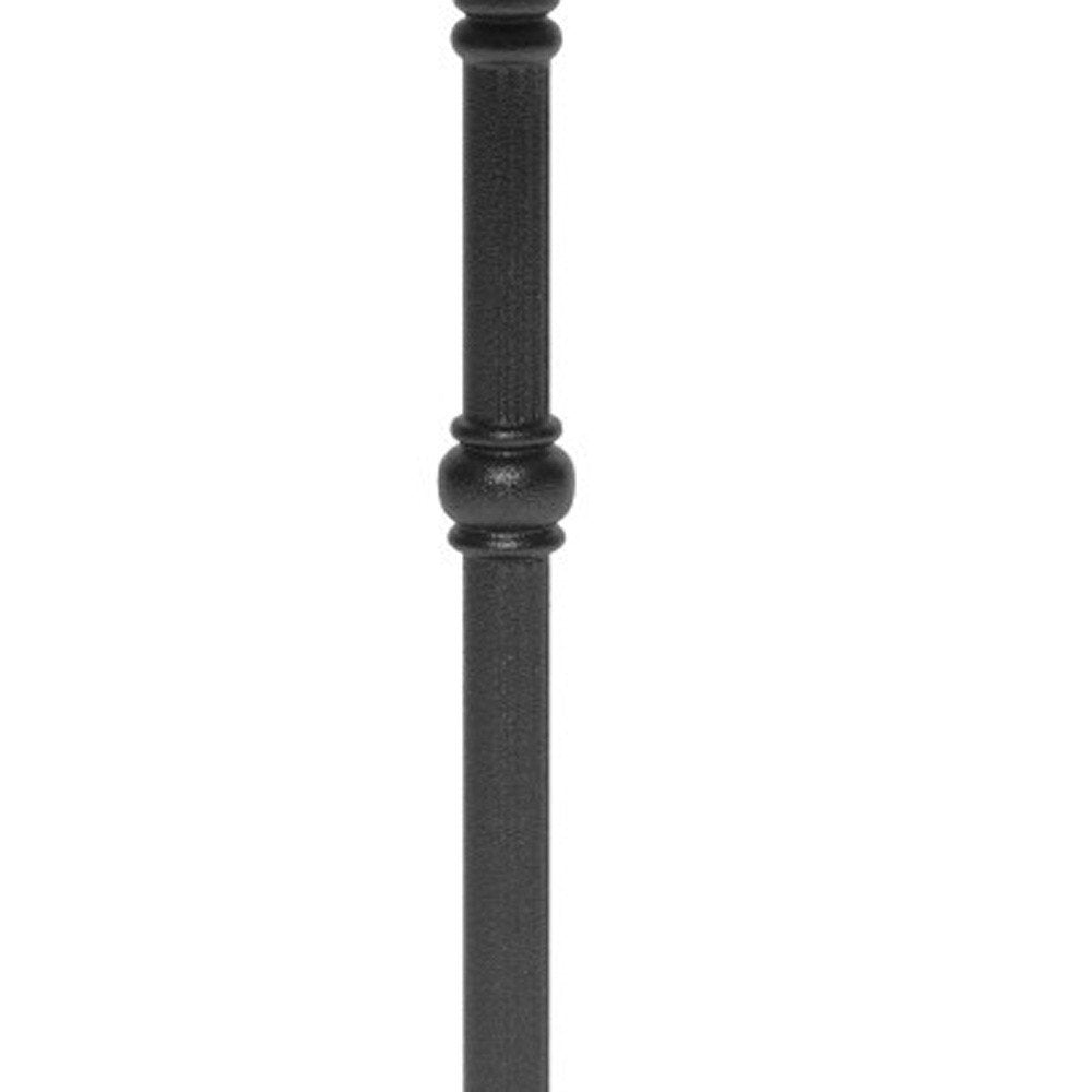 24" Gray and Black Wood & Aluminum Indoor/Outdoor Patio Pedestal Base Round Top Dining Table
