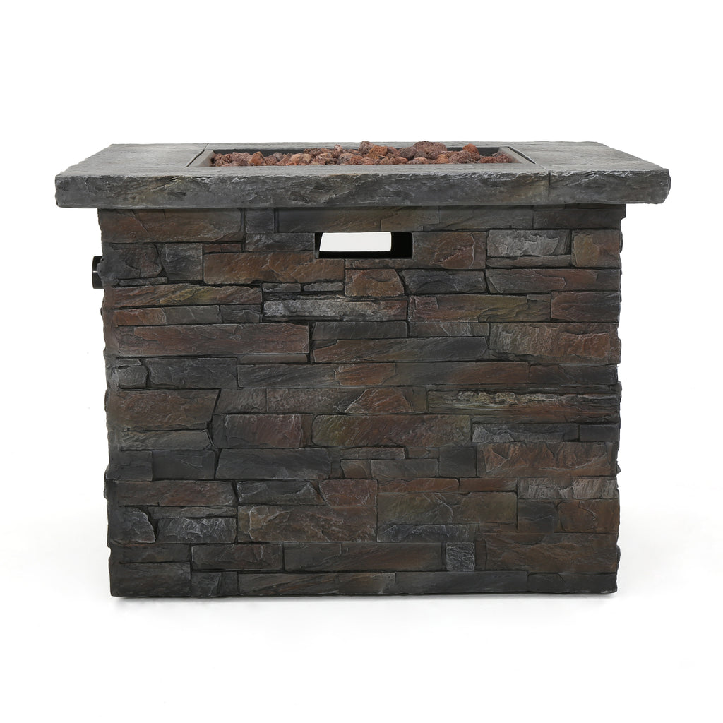 35" SQUARE MGO Outdoor Fire Pit - 40,000 BTU