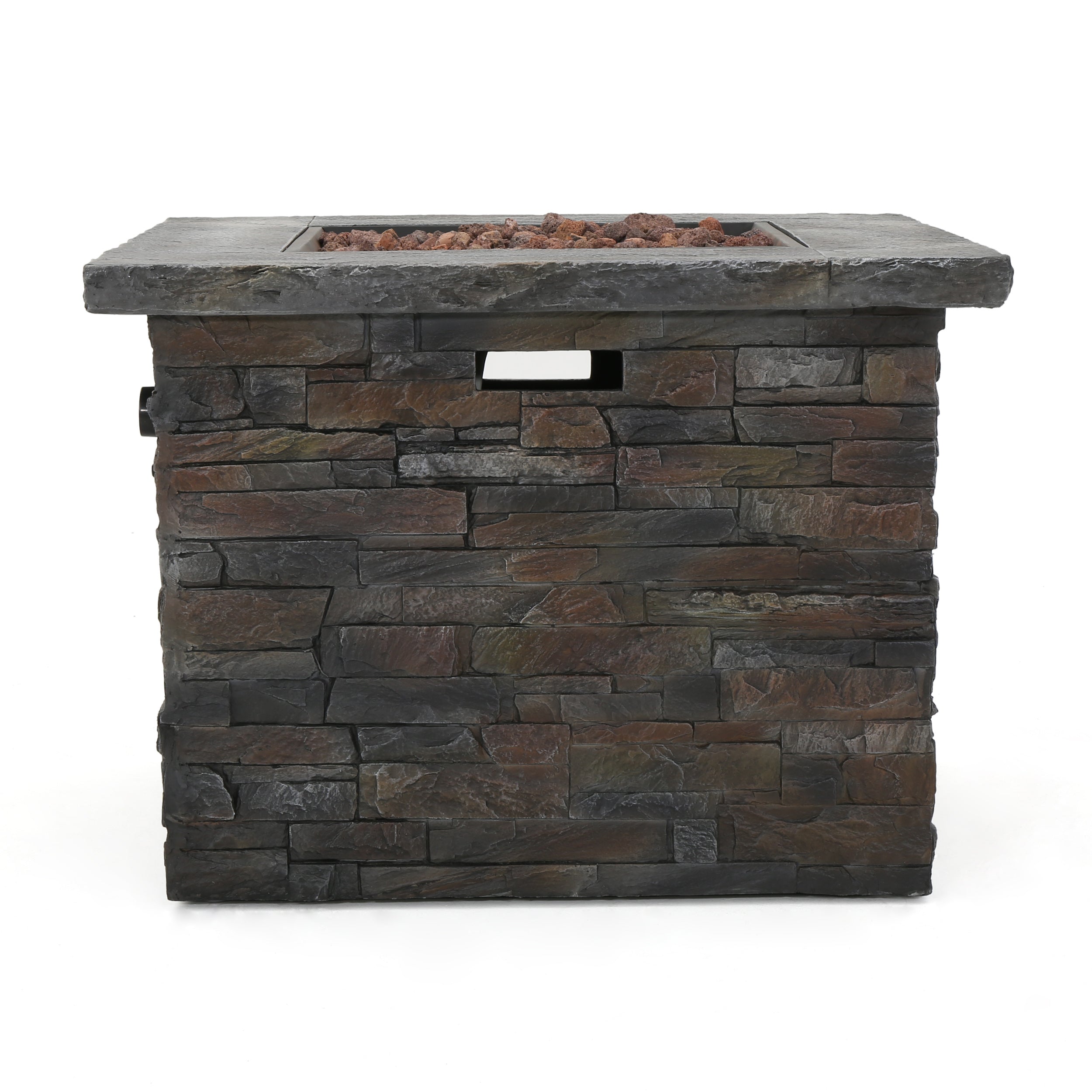 35" SQUARE MGO Outdoor Fire Pit - 40,000 BTU