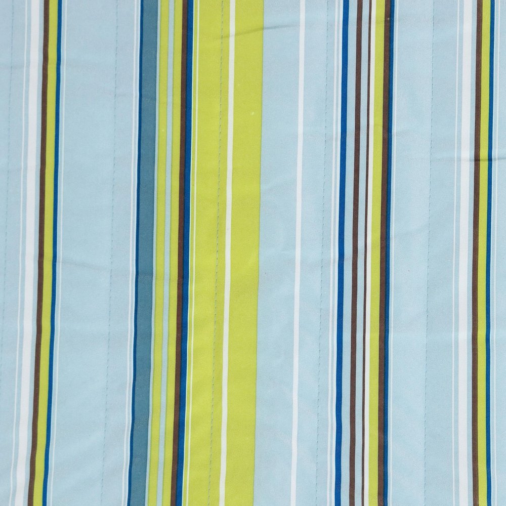 Aqua & Lime Green Striped Double Hammock - Outdoor Patio Hammock
