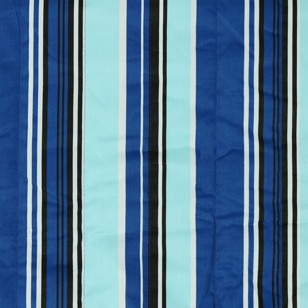 Light Blue & Dark Blue Striped Double Hammock - Outdoor Patio Hammock