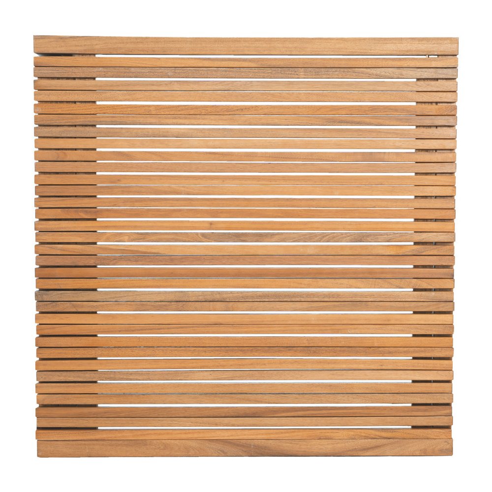 60" Natural Solid Wood Extendable Outdoor Patio Dining Table