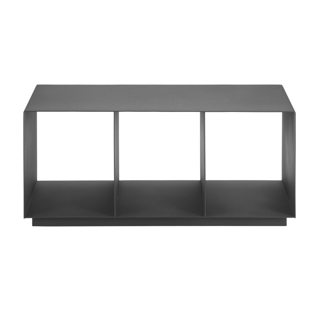 36" Charcoal Aluminum Outdoor Patio Coffee Table