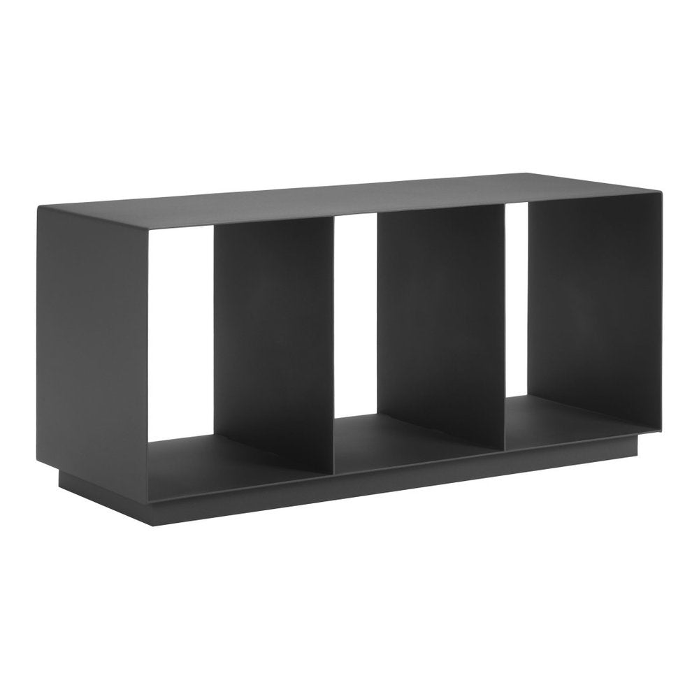 36" Charcoal Aluminum Outdoor Patio Coffee Table