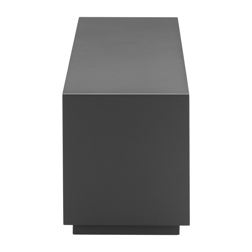 36" Charcoal Aluminum Outdoor Patio Coffee Table