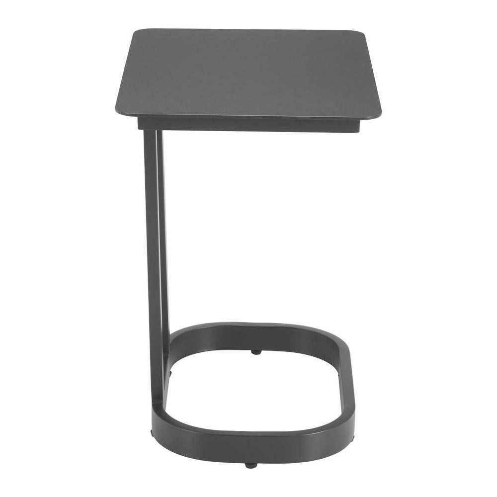22" Black Aluminum Outdoor Patio Side Table