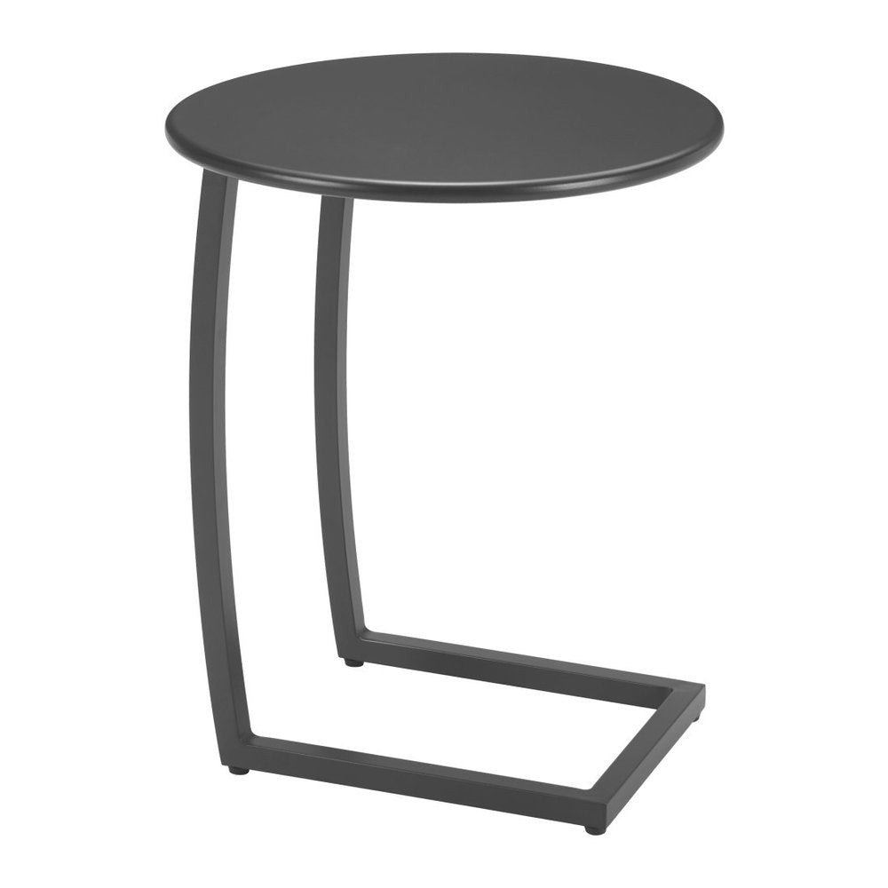 20" Black Aluminum Round Outdoor Patio Side Table