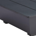 32" Gray Aluminum Square Outdoor Patio Coffee Table