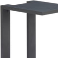 18" Black Aluminum Outdoor Patio Side Table