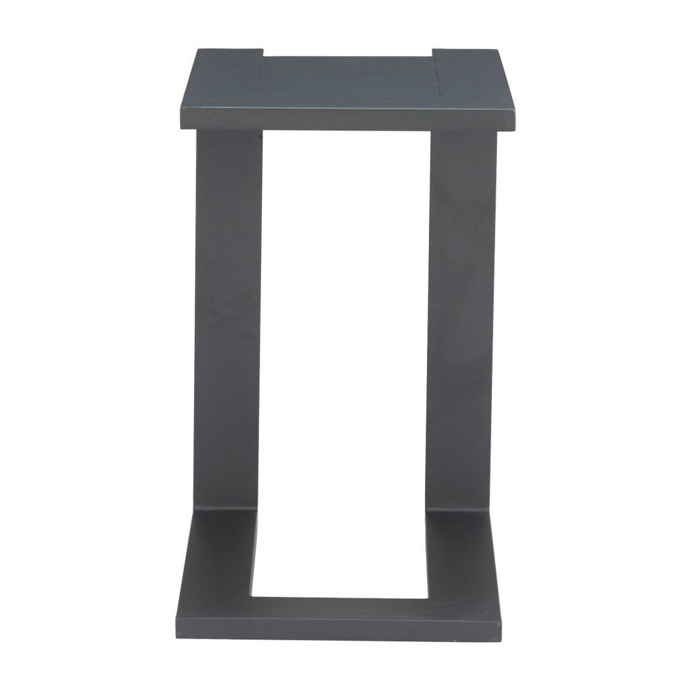 18" Black Aluminum Outdoor Patio Side Table