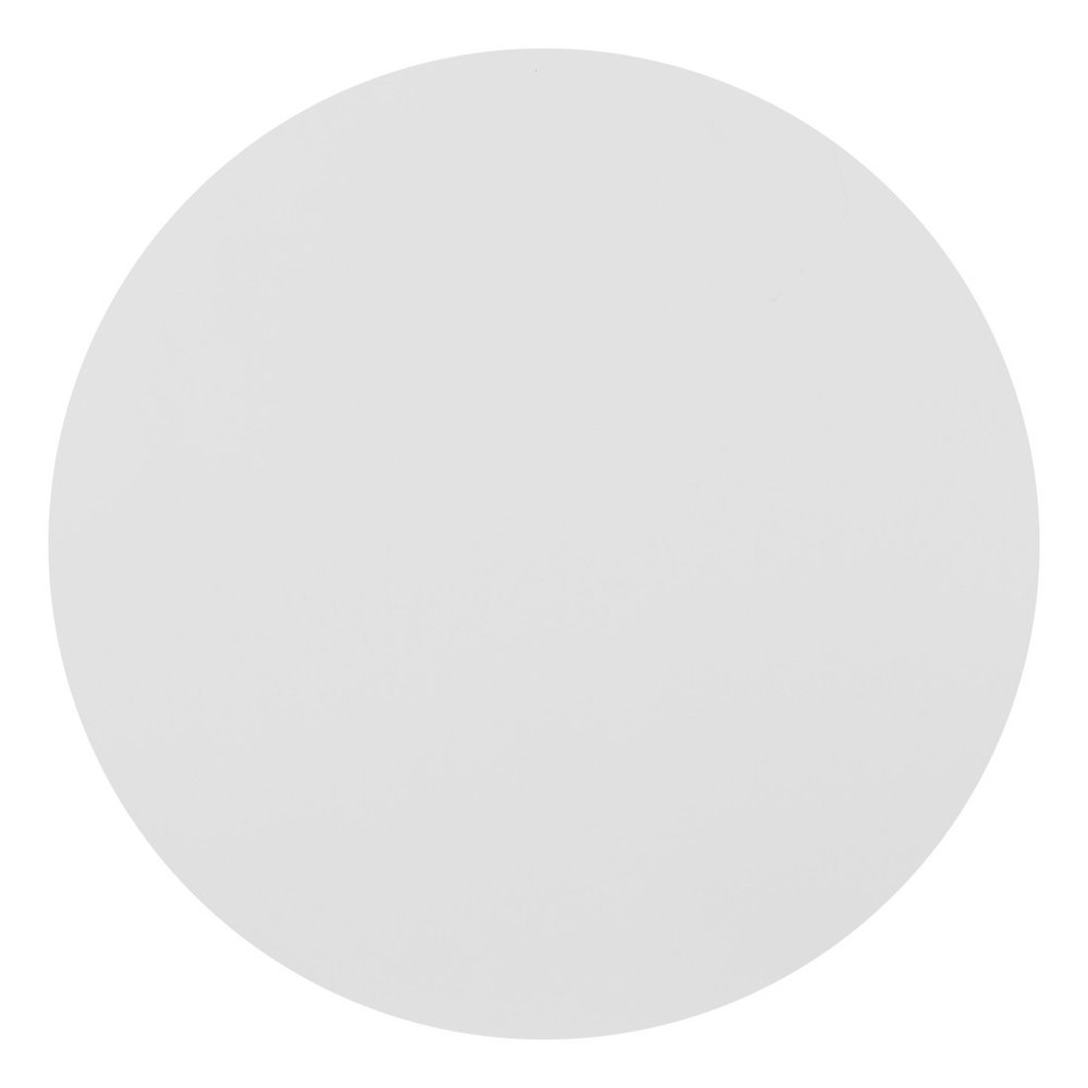 20" White Aluminum Round Outdoor Patio Side Table