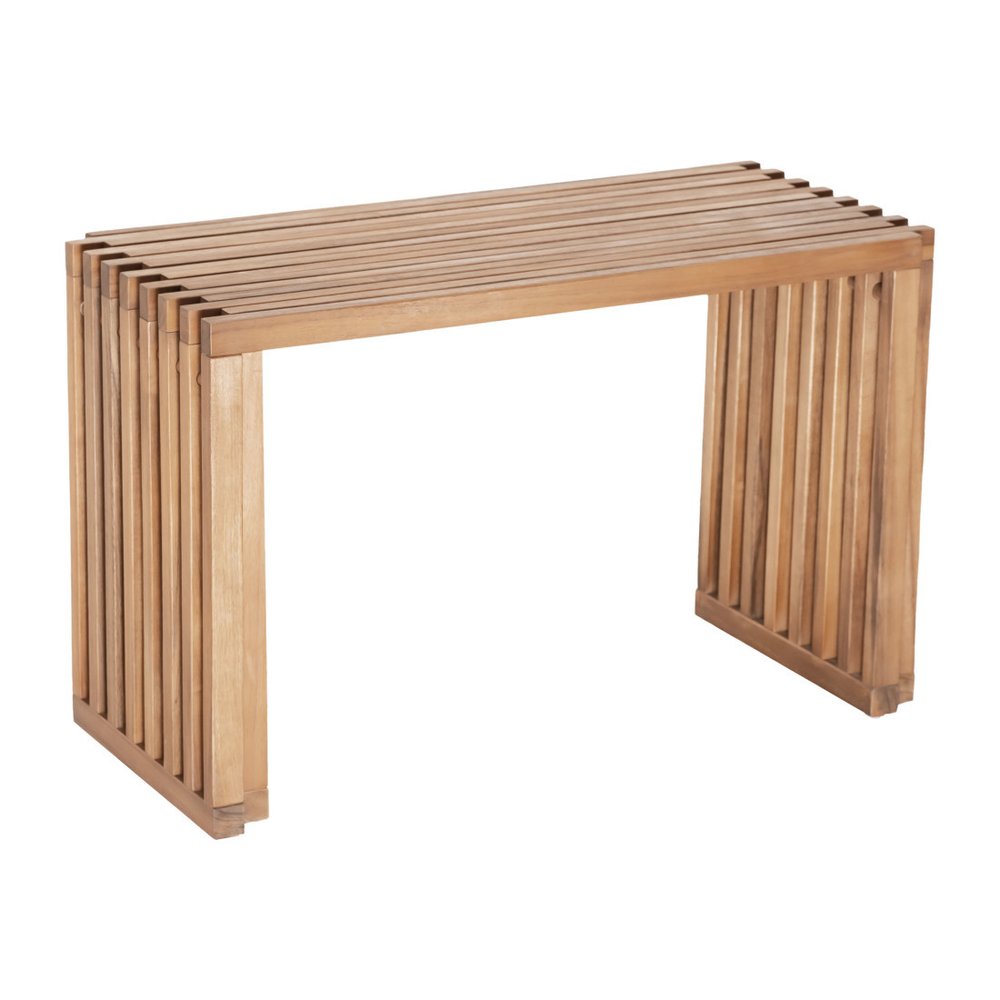 54" Natural Acacia Solid Wood Extendable Garden Patio Outdoor Garden Bench