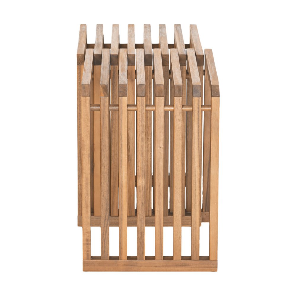 27" Natural Solid Wood Extendable Indoor/Outdoor Bench