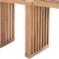 27" Natural Solid Wood Extendable Indoor/Outdoor Bench