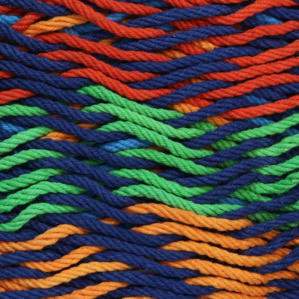 Green Red & Yellow Striped Double Hammock - Outdoor Patio Hammock