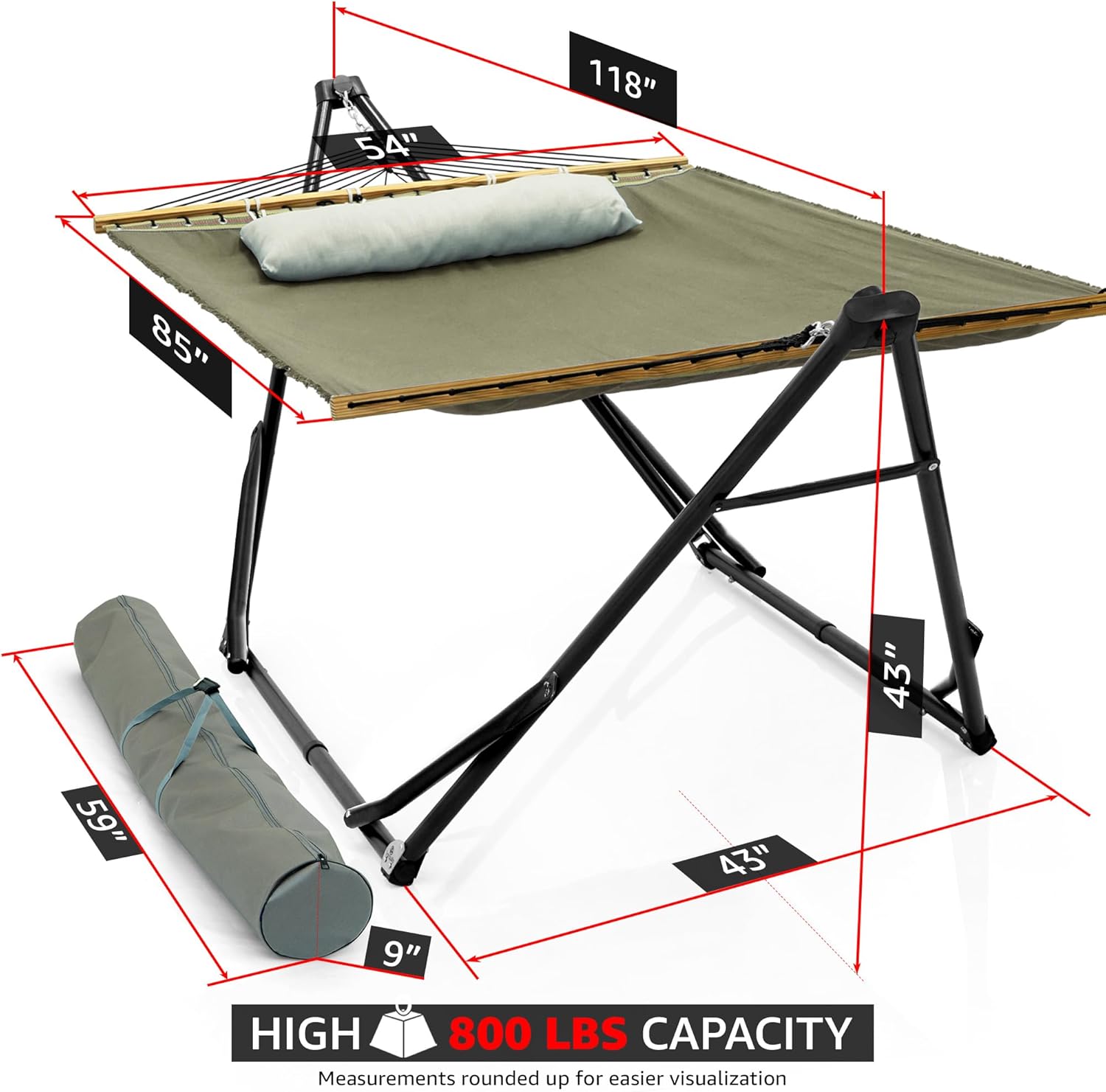 Tranquillo Unity Canvas Hammock Stand for Ultimate Relaxation