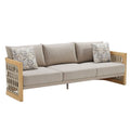 4-Piece Almond Outdoor Patio Conversation Set with Table