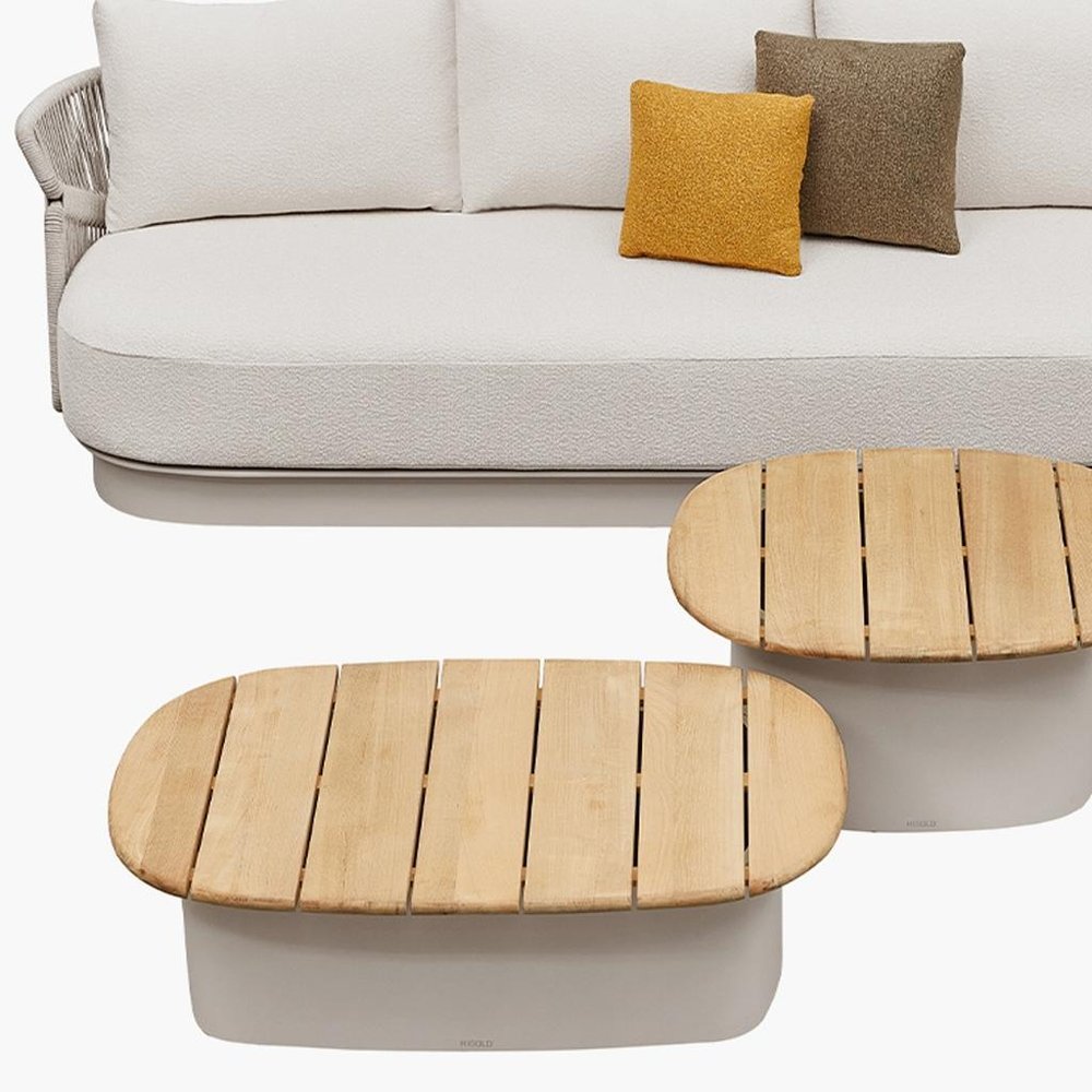 6-Piece Beige Metal Outdoor Patio Conversation Set with Table
