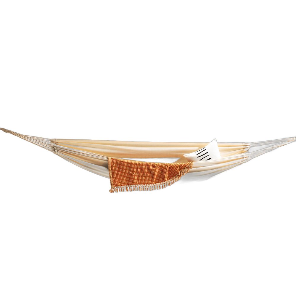 Ivory Single Spreader Bar Hammock - Outdoor Patio Hammock