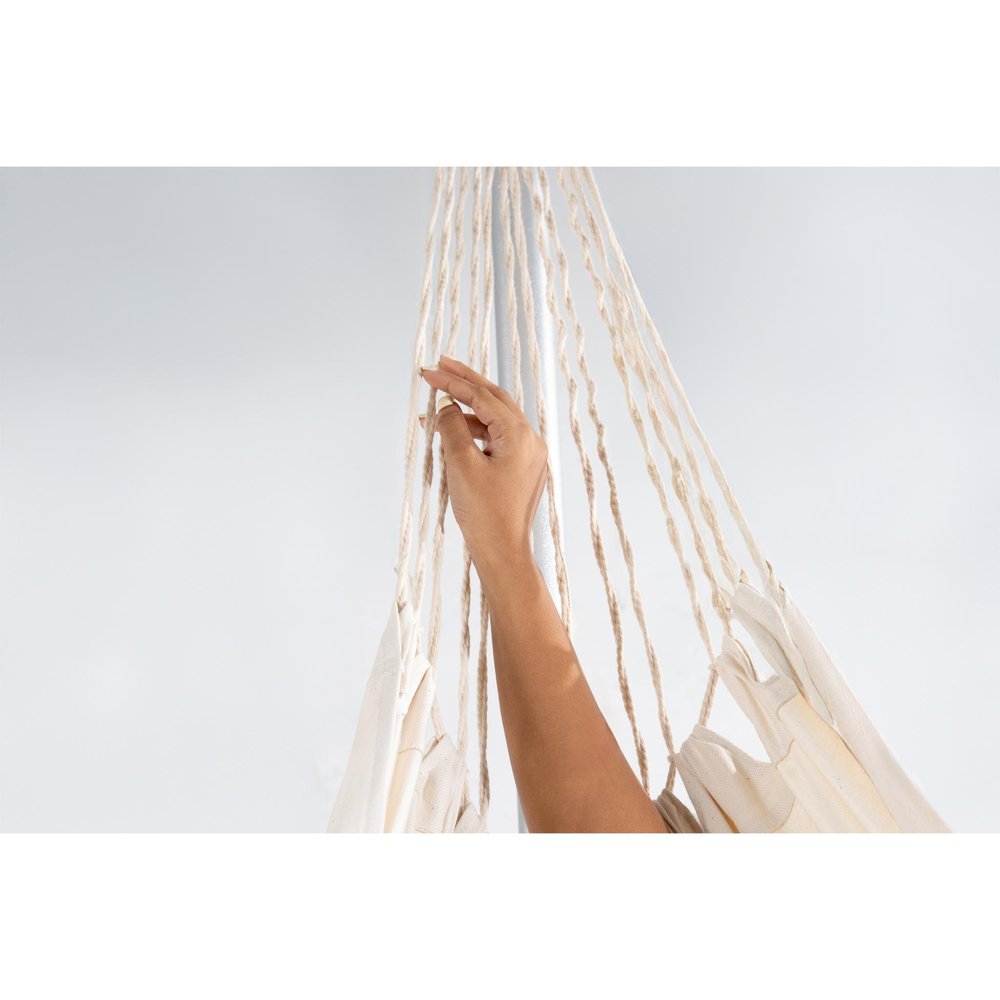 Ivory Single Spreader Bar Hammock - Outdoor Patio Hammock