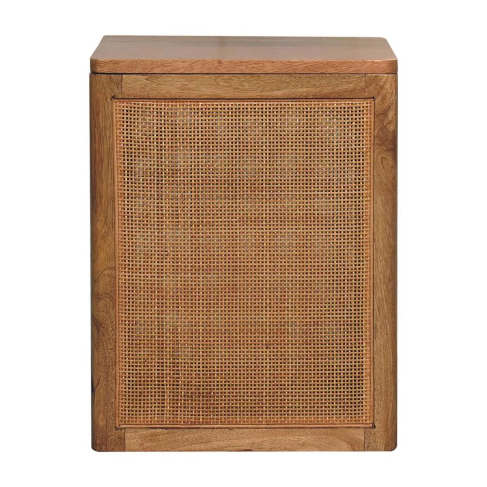 14" Brown Solid Wood Outdoor Deck Storage Bench