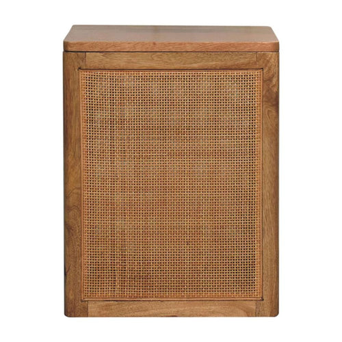 14" Brown Solid Wood Outdoor Deck Storage Bench