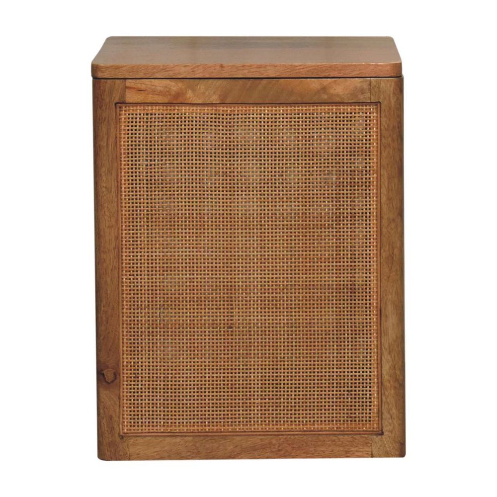 14" Brown Solid Wood Outdoor Deck Storage Bench