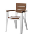 9-Piece Brown Plastic Outdoor Patio Conversation Set with Table