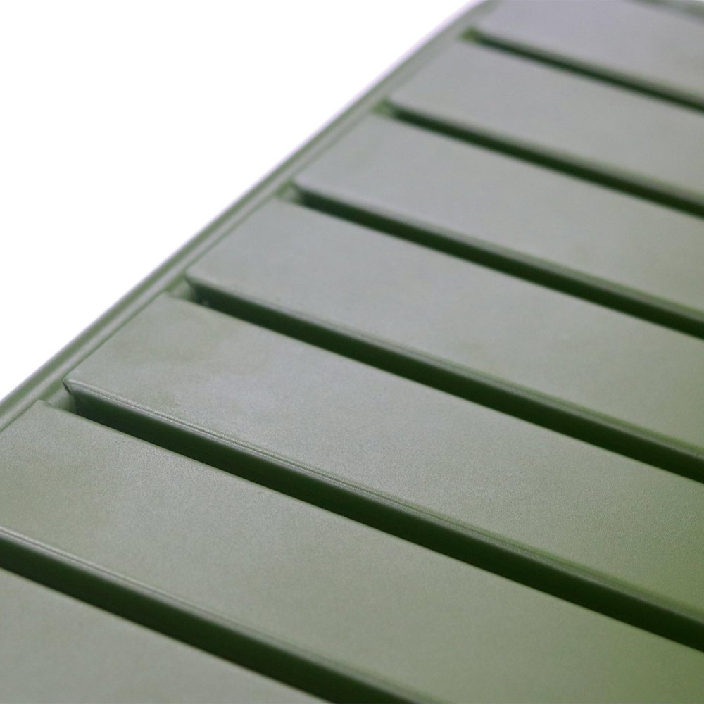 32" Dark Green Steel Square Outdoor Patio Dining Table