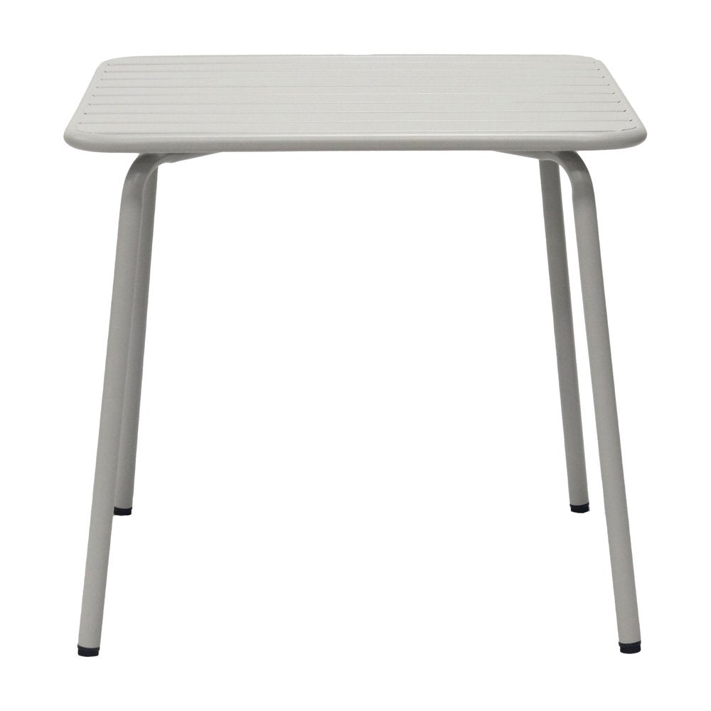 32" Gray Steel Square Outdoor Patio Dining Table