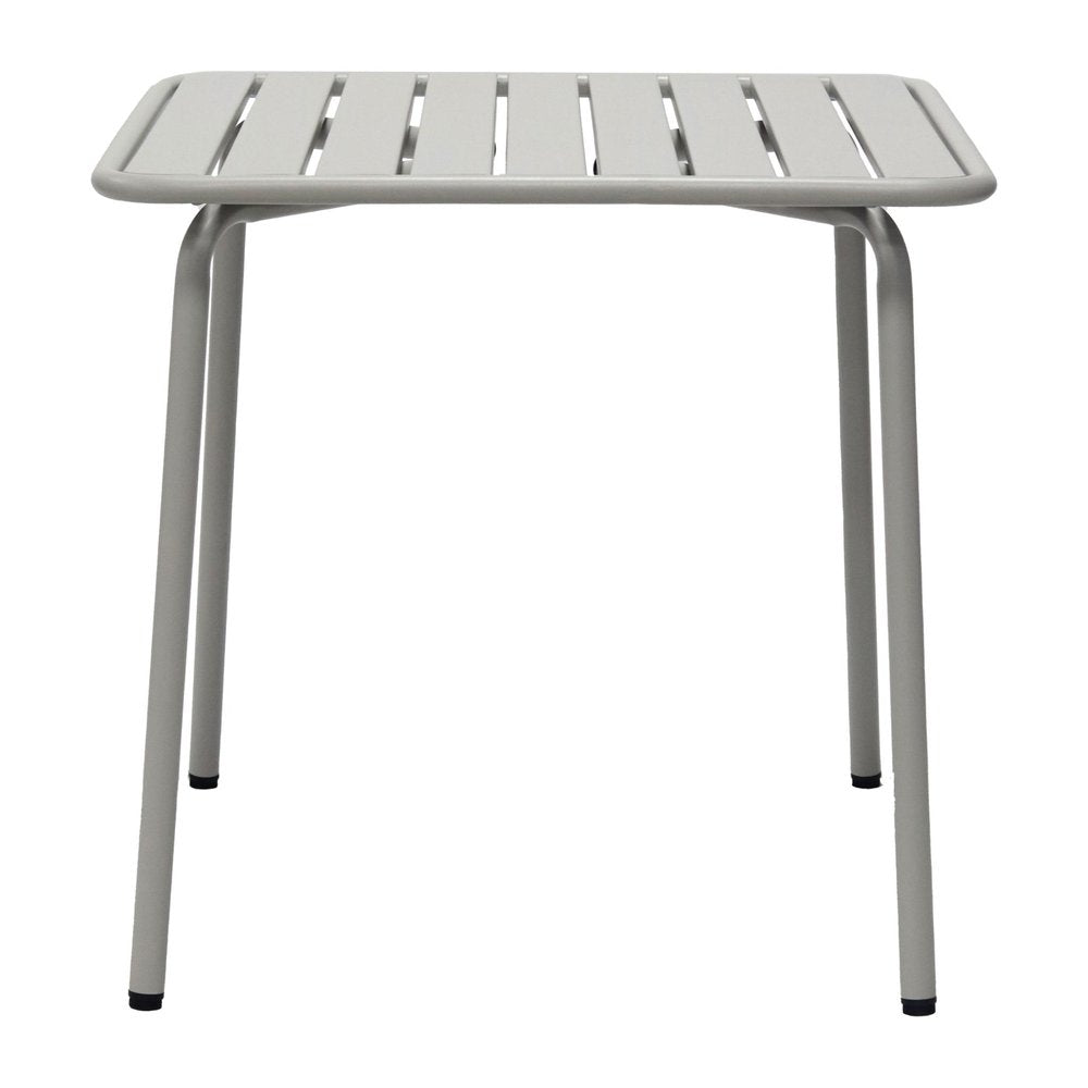 32" Gray Steel Square Outdoor Patio Dining Table