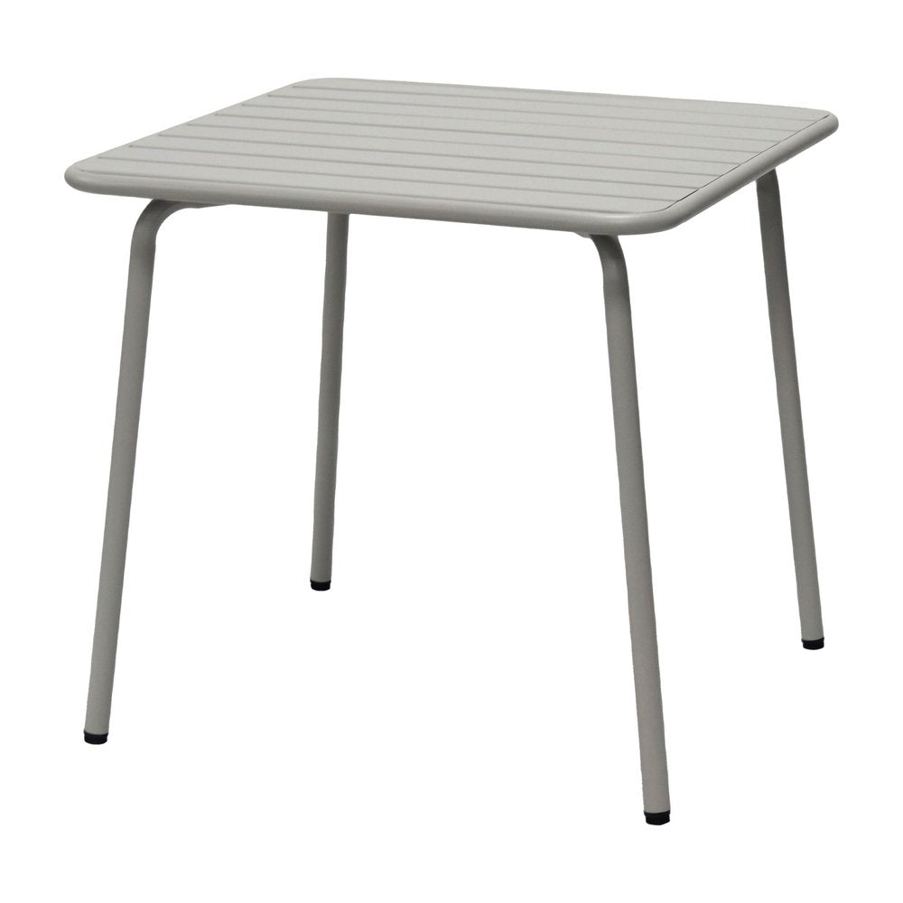 32" Gray Steel Square Outdoor Patio Dining Table