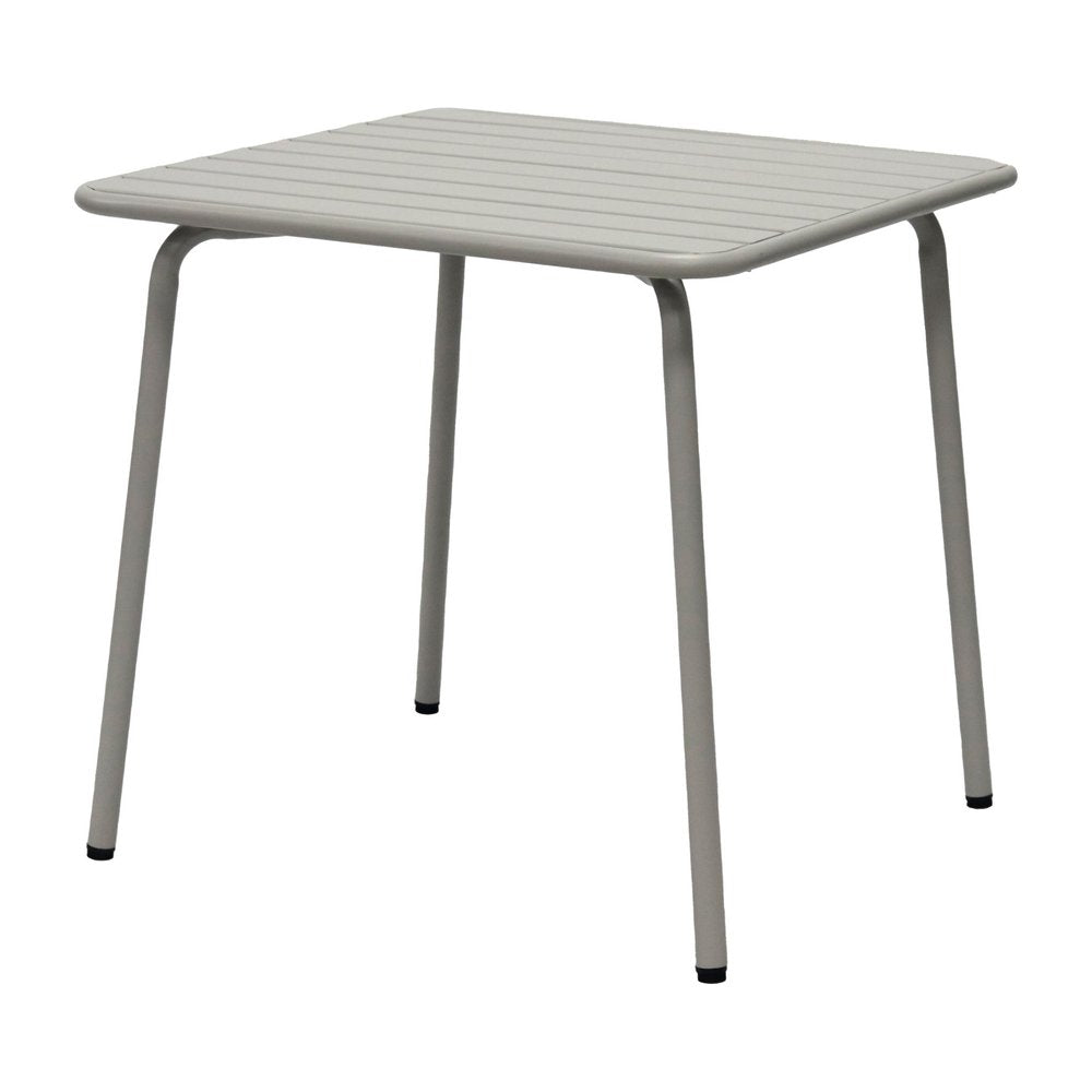 32" Gray Steel Square Outdoor Patio Dining Table
