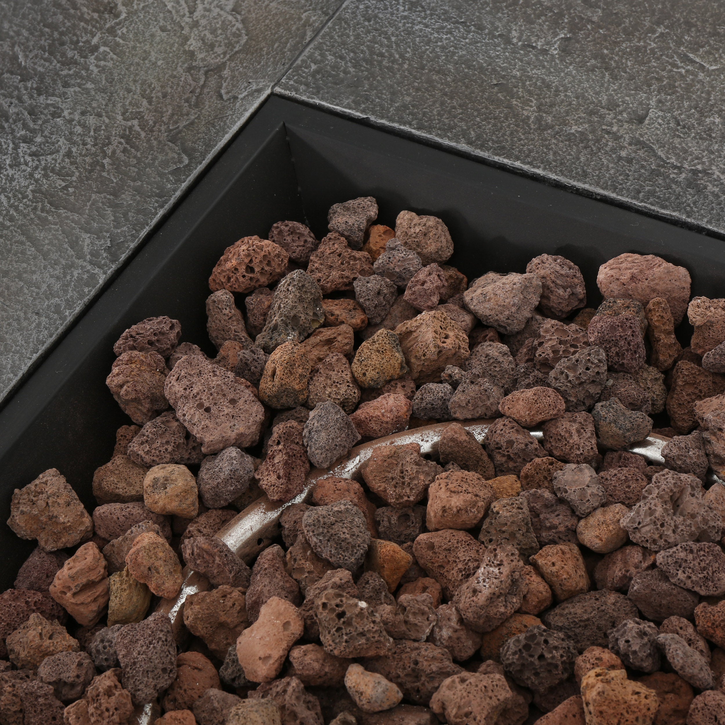 35" SQUARE MGO Outdoor Fire Pit - 40,000 BTU