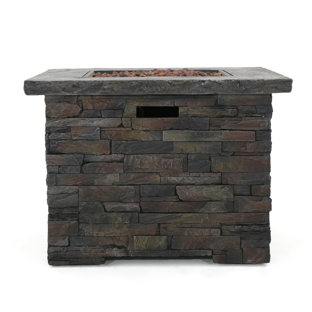 35" SQUARE MGO Outdoor Fire Pit - 40,000 BTU