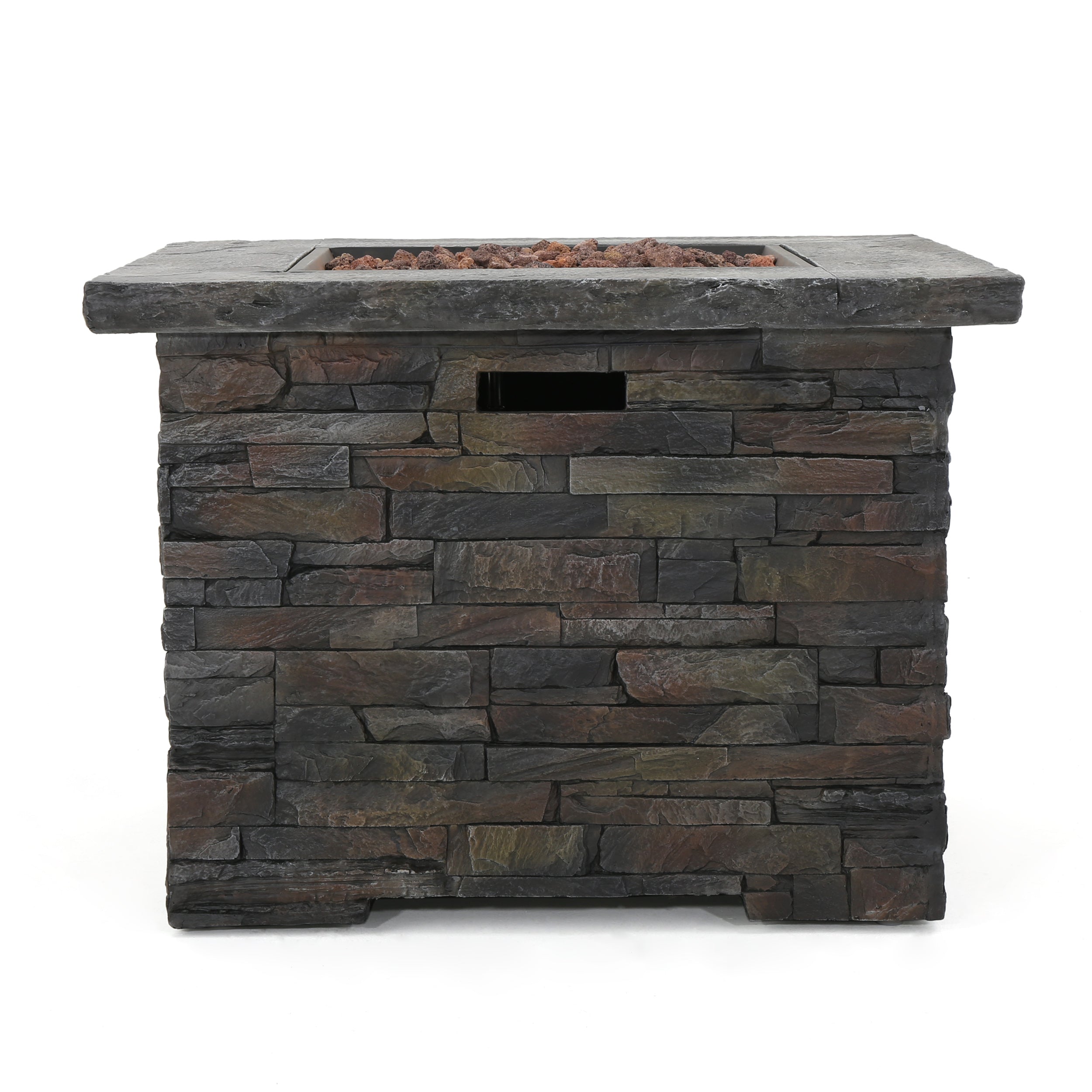 35" SQUARE MGO Outdoor Fire Pit - 40,000 BTU