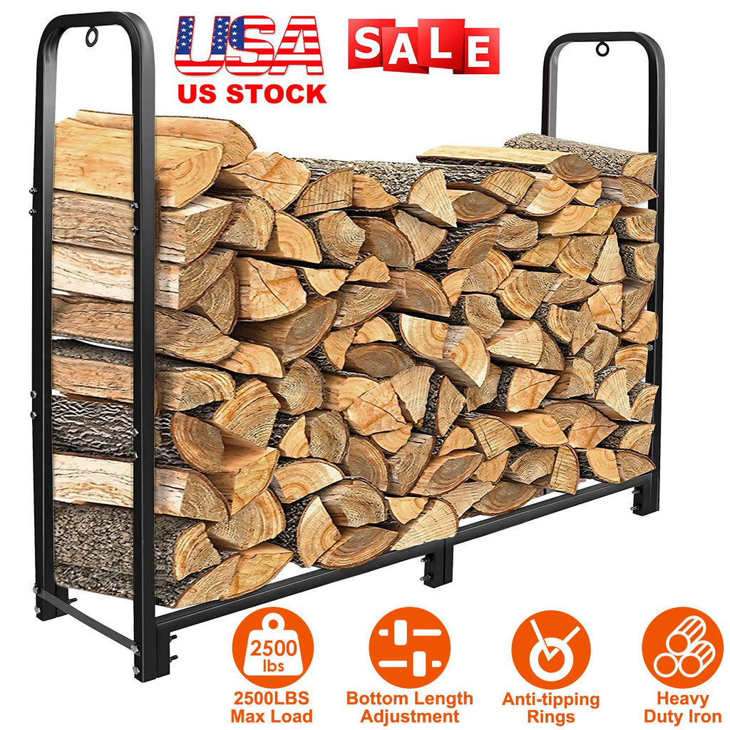 Firewood Log Rack for Home Use Heavy Duty Wood Storage