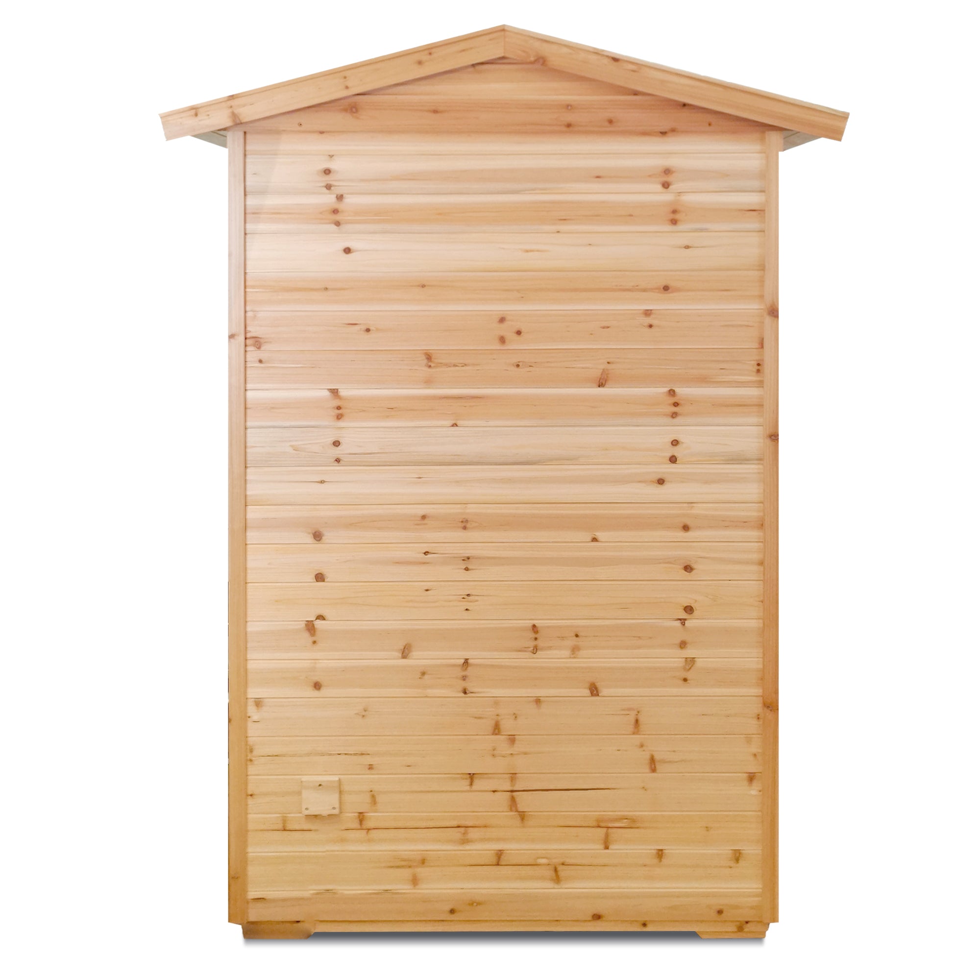 2-Person Far-Infrared Outdoor Sauna - Fir Wood Backyard Sauna