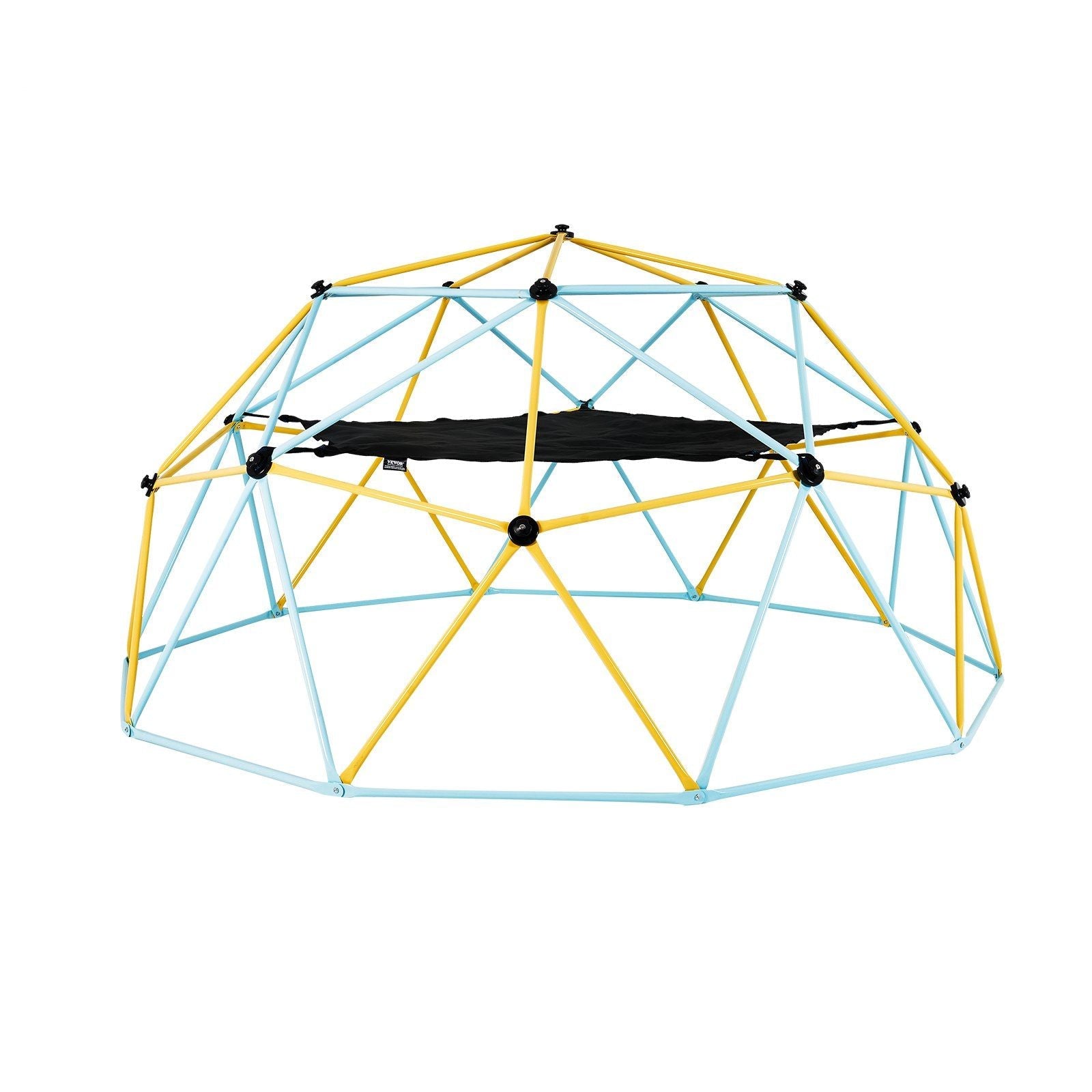 Climbing Dome, for Kids 3 to 10 Years Old,10FT Geometric Dome Climber with Hammock and Swing, Jungle Gym Supports 750LBS and Easy Assembly, with Climbing Grip, Outdoor Backyard Play Equipment