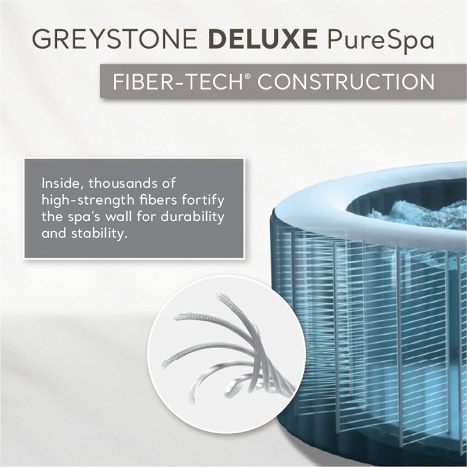 4-Person Inflatable Hot Tub with Wireless - Portable Outdoor Spa