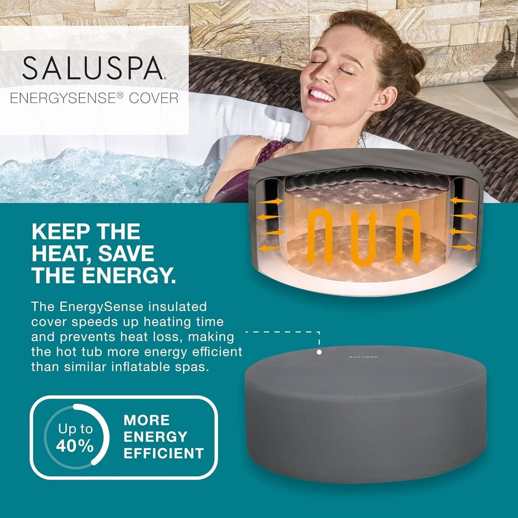 Inflatable Hot Tub 7-Person 180 Jets - Portable Outdoor Spa