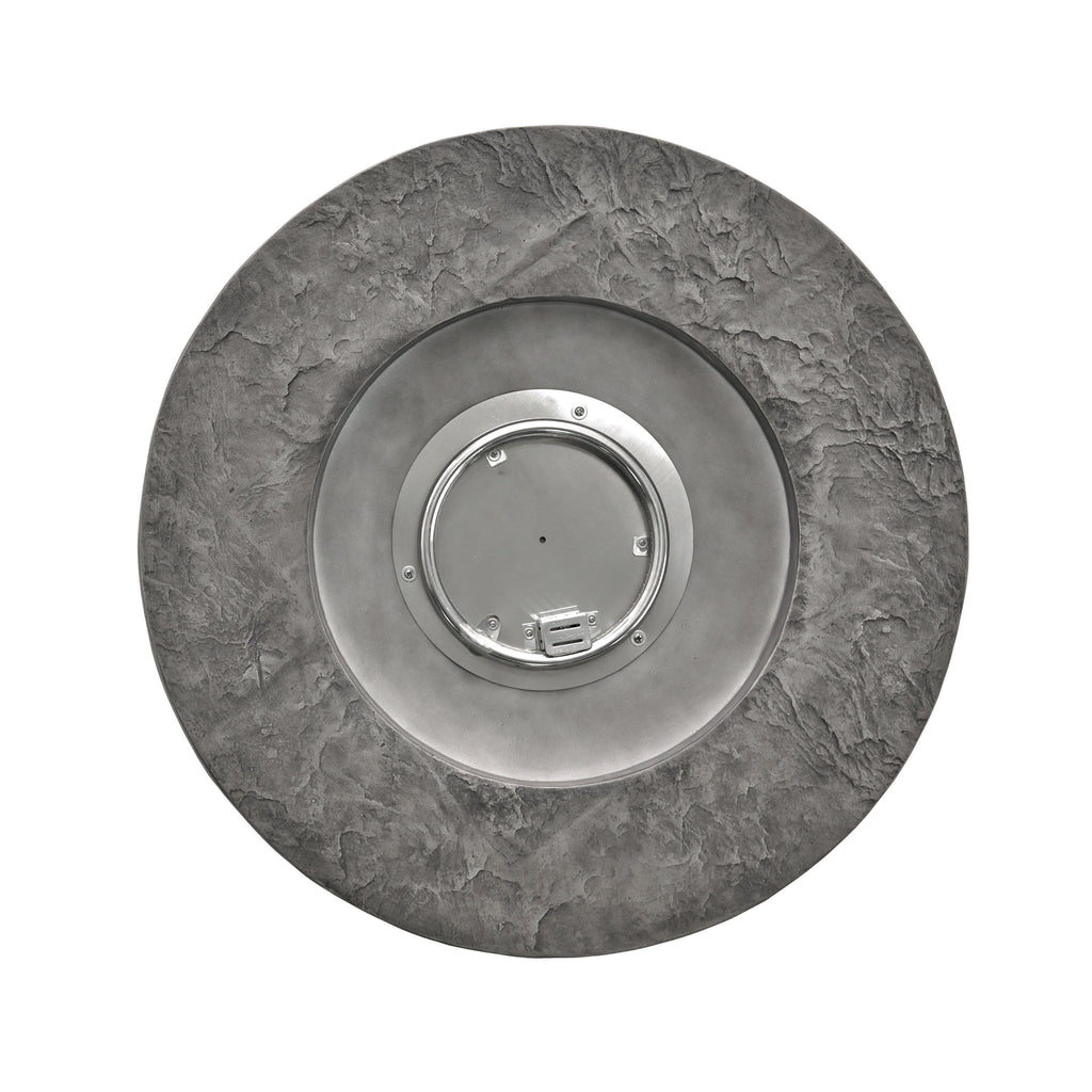 Outdoor 32" Round MGO Propane Fire Pit, Gray Top - 40,000 BTU