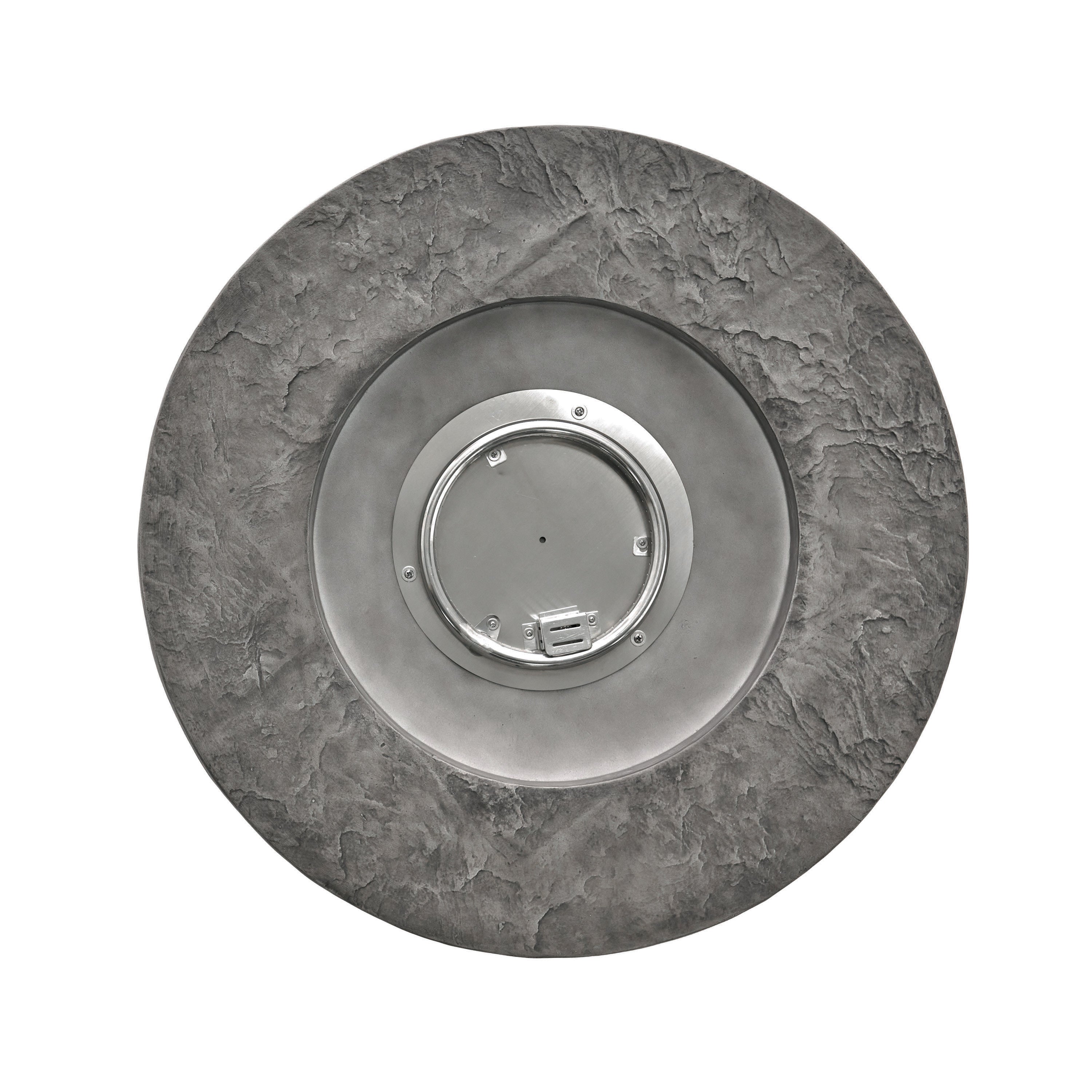 Outdoor 32" Round MGO Propane Fire Pit, Gray Top - 40,000 BTU