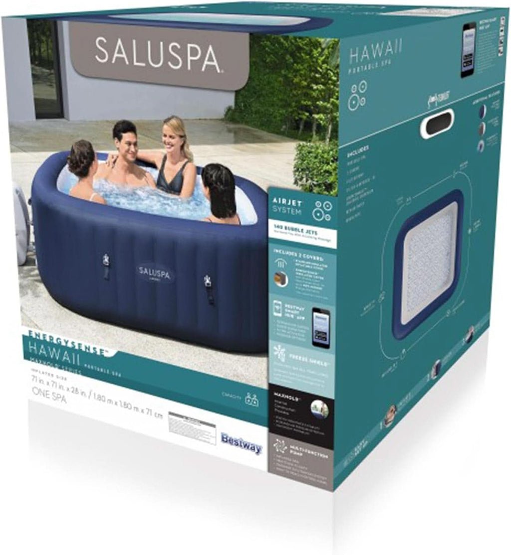 AirJet Hot Tub 4 To 6-Person 140 Jets EnergySense Cover - Portable Outdoor Spa