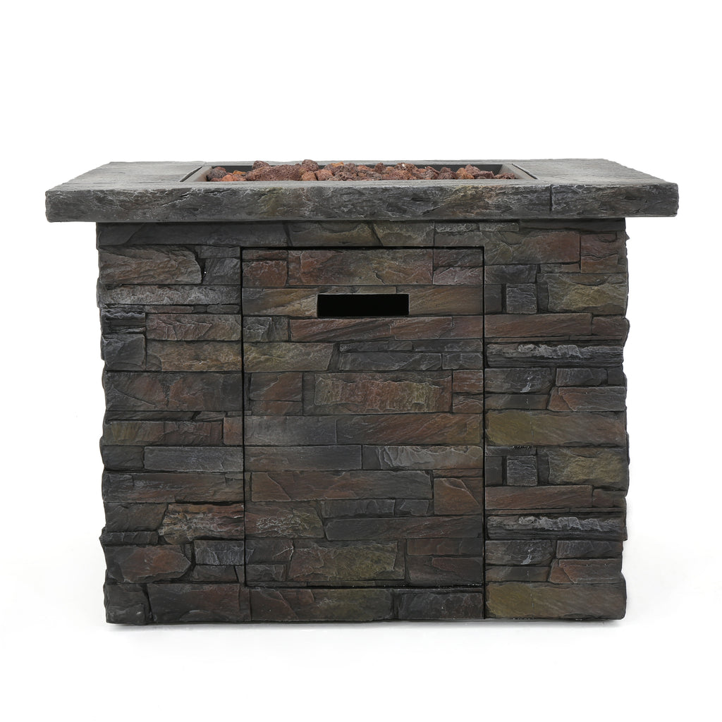 35" SQUARE MGO Outdoor Fire Pit - 40,000 BTU