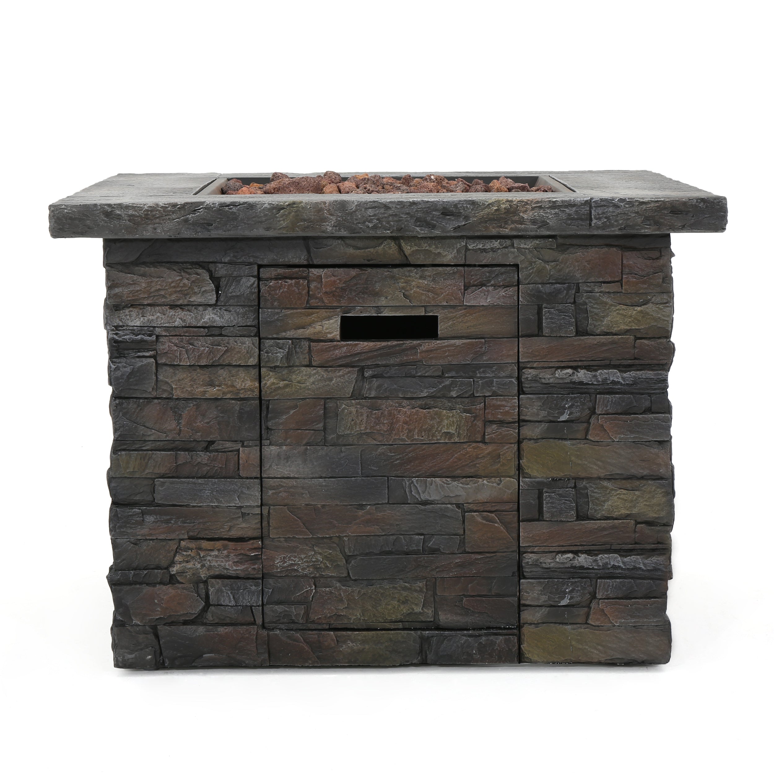 35" SQUARE MGO Outdoor Fire Pit - 40,000 BTU